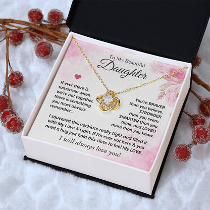 Gifts For Daughter - Love Knot Necklace Love Knot Necklace