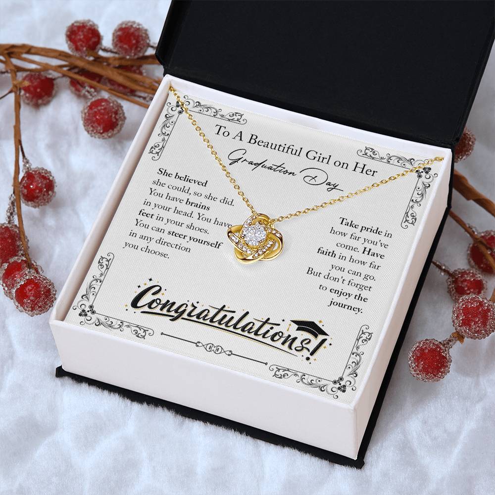 Graduation Day Gifts Ne Love Knot Necklace