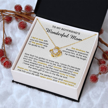 Gift For Boyfriend's Mom Gentle Way Gotten Know Love Knot Necklace Love Knot Necklace