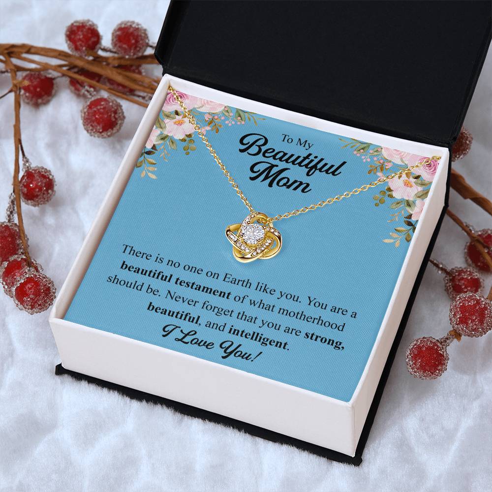 Mothers Day Gift From Daughter Mother Of The Groom Gift From Son Presents For Mom Birthday Sentimental Jewelry Necklace For Mom Love Knot Necklace