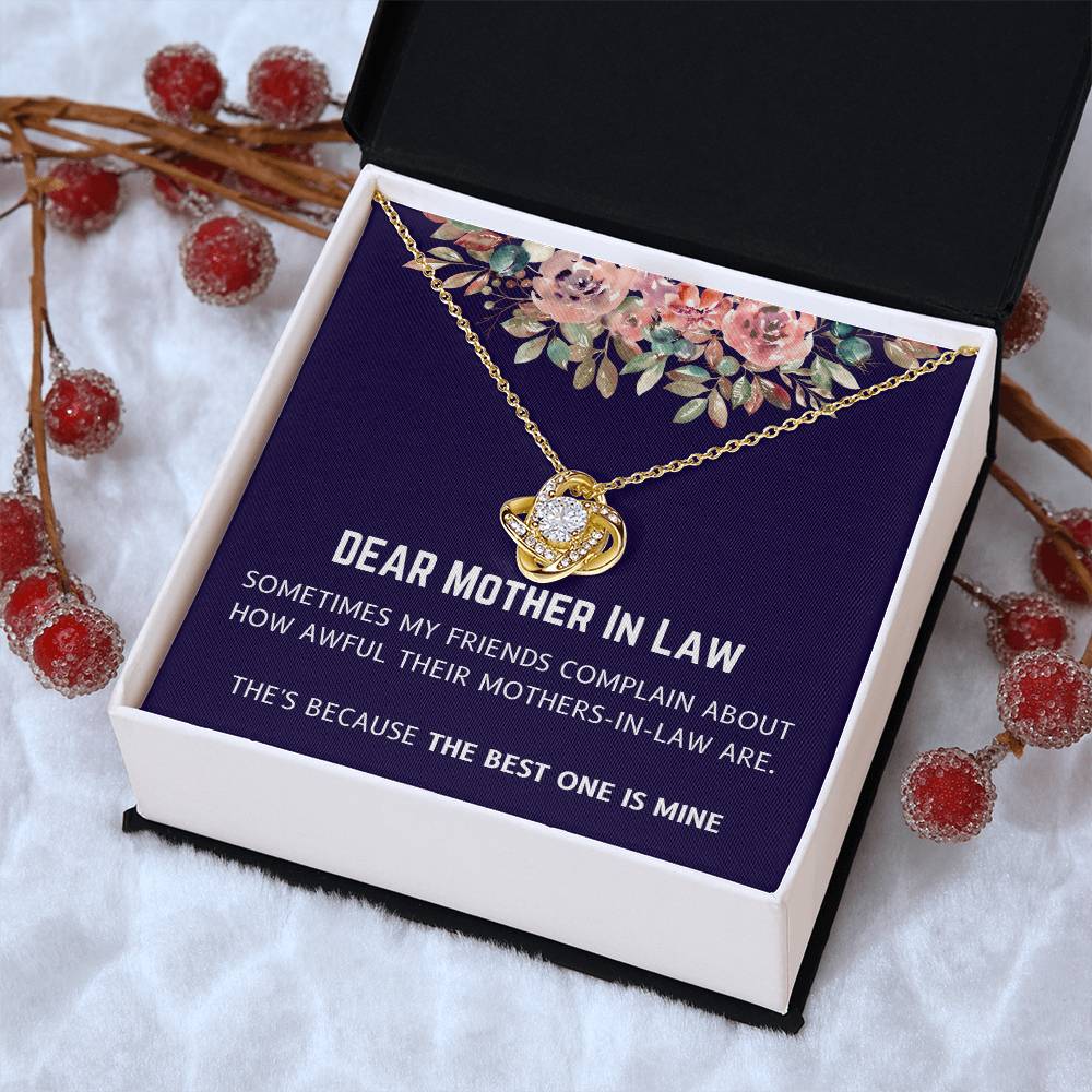 Best Mother In Law Is Mine Love Knot Necklace