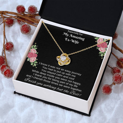 The  Ex-Wife Divorced Departing Gift Former Wife For My Ex Birthday Mother's Day Breakup Gift Friendship P Love Knot Necklace