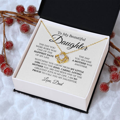 Heartfelt Mother's Day Gift For Daughter v2 Love Knot Necklace