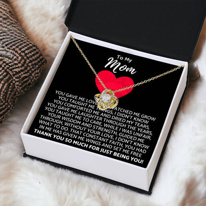 Premium Mother's Day Necklace Customize Gift For Your Loving Mom! ?? 2 Love Knot Necklace