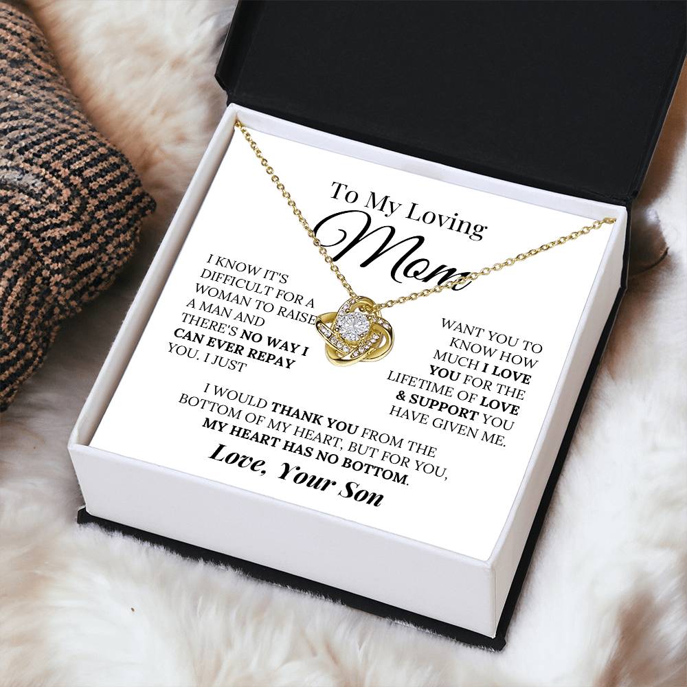 Heartfelt Mother's Day Gift For Mom Love Knot Necklace 6