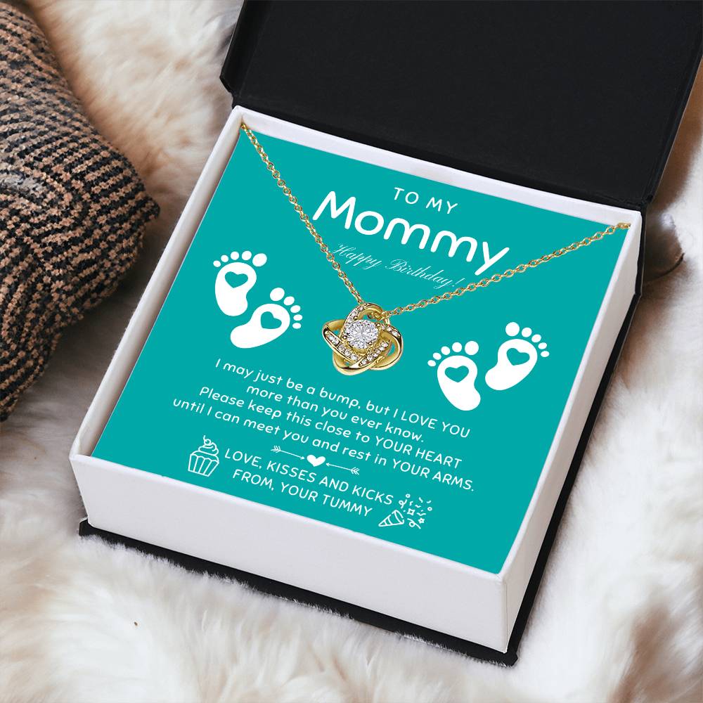 New Mom Birthday Pregnant Wife Birthday Gift Birthday Gift For Pregnant Wife Jewelry For Pregnant Wife Expecting Wife Birthday 1 Love Knot Necklace