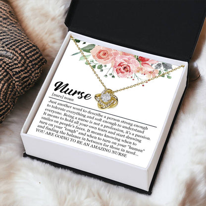 Graduation Gift For Nurse Nursing Graduation Gift Necklace New Nurse Gift For Graduation Nursing Studen Love Knot Necklace