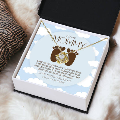 New Mom Birthday Pregnant Wife Birthday Gift Birthday Gift For Pregnant Wife Jewelry For Pregnant Wife Expecting Wife Birthday Love Knot Necklace