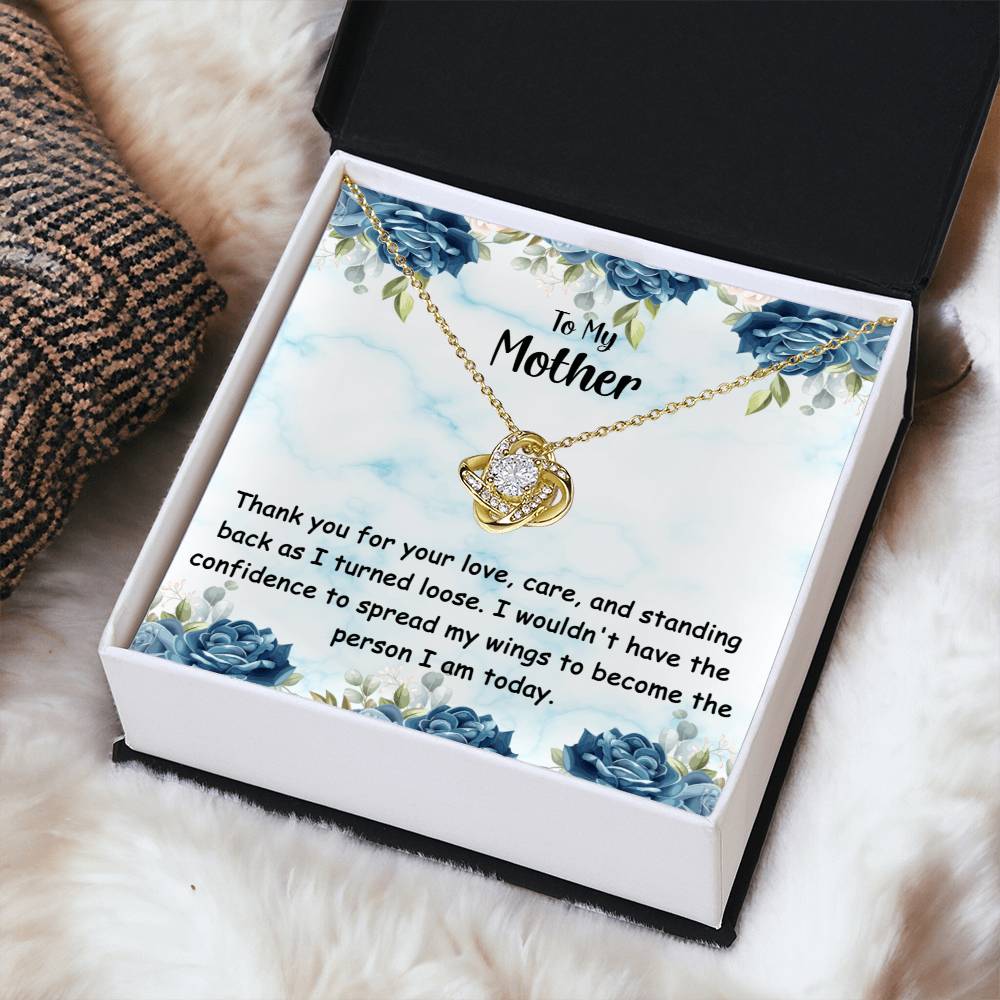 Mother's Day Happy Birthday Or Just To Say Thank You Mom -18 Love Knot Necklace