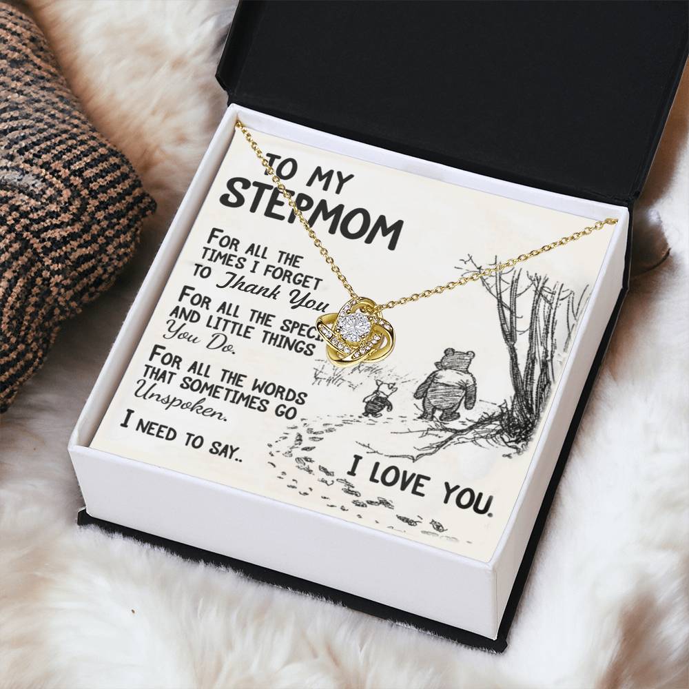 Meaningful Stepmom Bracelet Bonus Mom Bracelet Stepmom Birthday Gift Love Knot Necklace