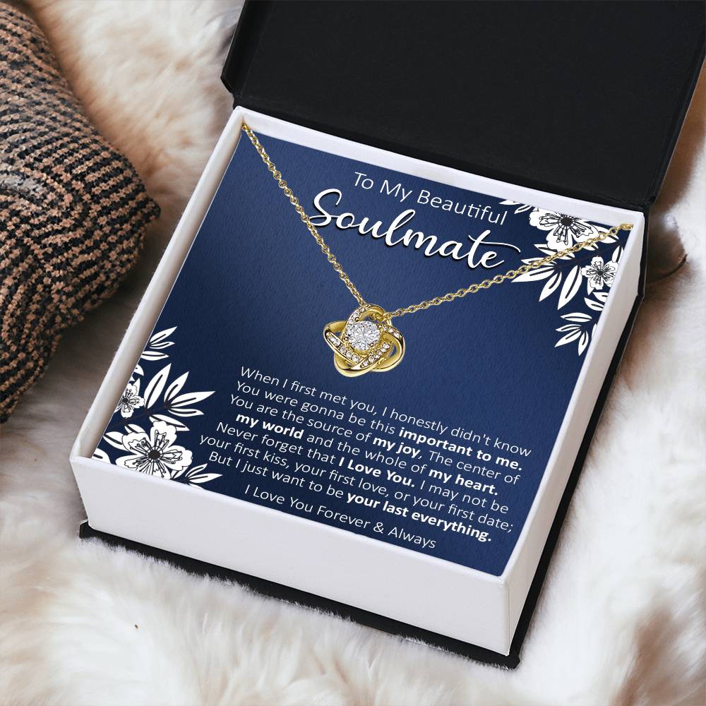 Gift For Your Soulmate - Your First Date - Love Knot Love Knot Necklace