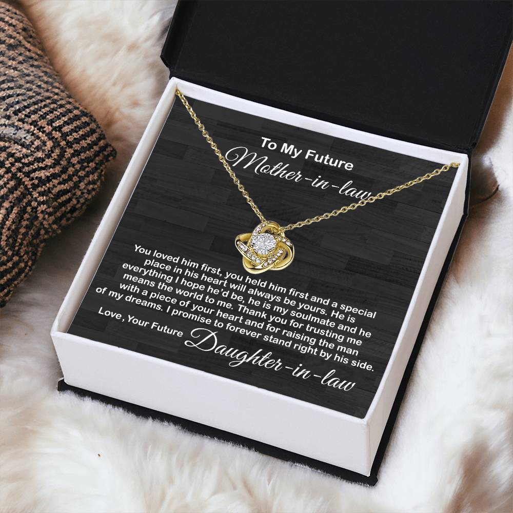 Love Knot Necklace For Mother In Law- Mother's Day Gift For Mother-In-Law Gift For Mother In Law From Daughter In Law 1 Love Knot Necklace