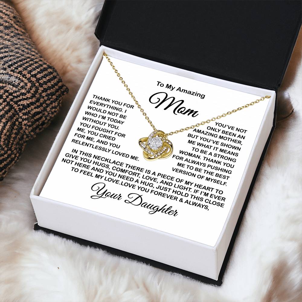 Gift For Mom Present For Mom Mother's Day Gift Present For Mom For Mom Gift For Mom From Daughter Love Knot Necklace