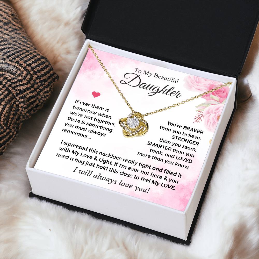 Gifts For Daughter - Love Knot Necklace Love Knot Necklace