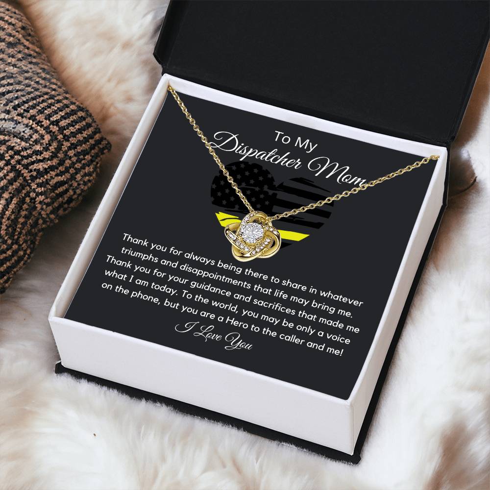 Dispatcher Mom Love Knot Necklace