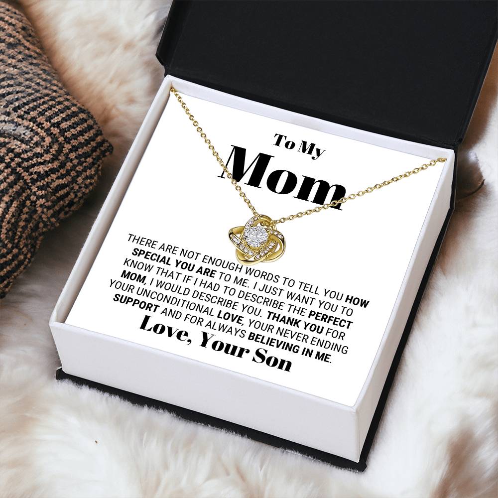 Perfect Mom Mother's Day Necklace Love Knot Necklace