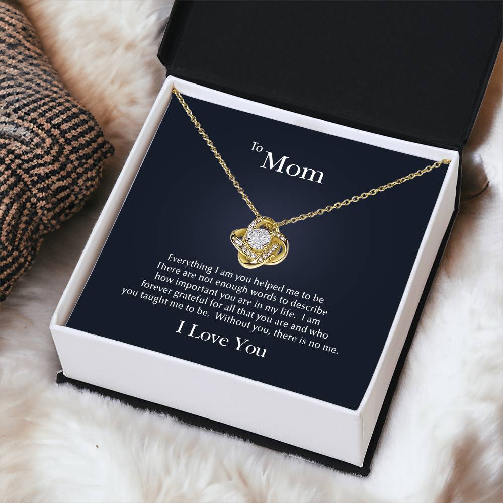 Forever Grateful Love Knot Necklace