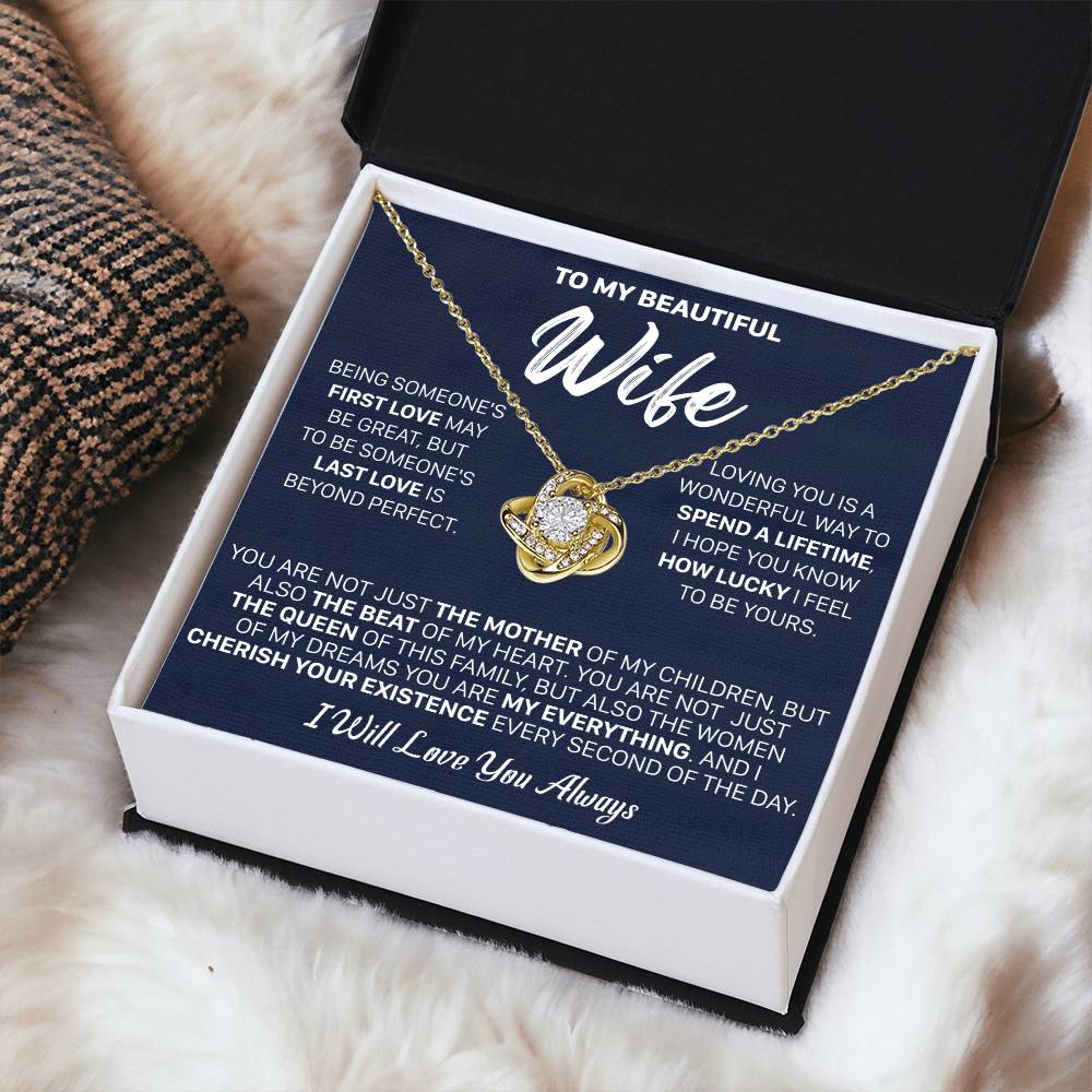 Gift For Wife - Being First The Mother Love Knot Necklace Love Knot Necklace