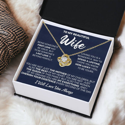 Gift For Wife - Being First The Mother Love Knot Necklace Love Knot Necklace