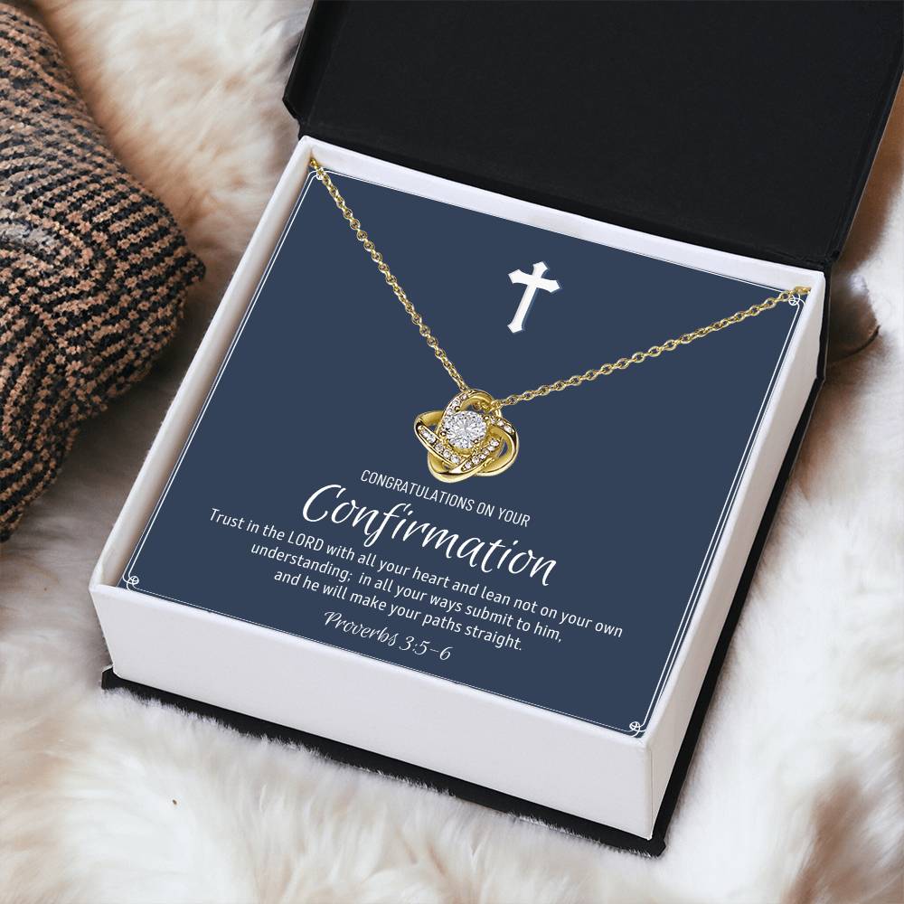 Confirmation Gift For Girls Confirmation Granddaughter Love Knot Necklace Confirmation Gift Ideas For Girls Catholic Confirmation Gift Love Knot Necklace