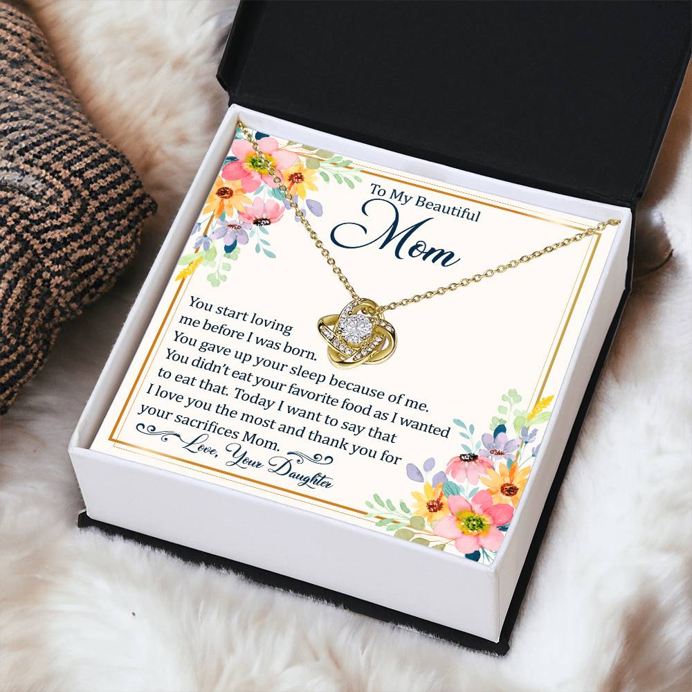 Mother's Day Happy Birthday Or Just To Say Love You Mom - 11 Love Knot Necklace