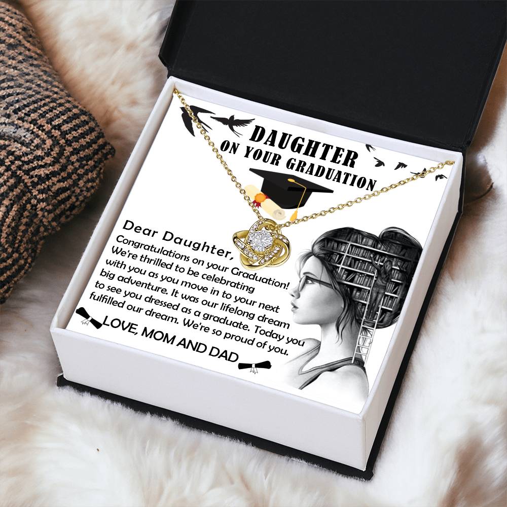 Graduation Necklace Graduation Gift For Daughter Graduation Gift Graduation Necklace Gift For Her Grad Necklace Gift Gift For Gr Love Knot Necklace