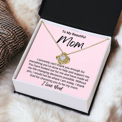 Gift For Mom - Love Knot Necklace 7 Love Knot Necklace