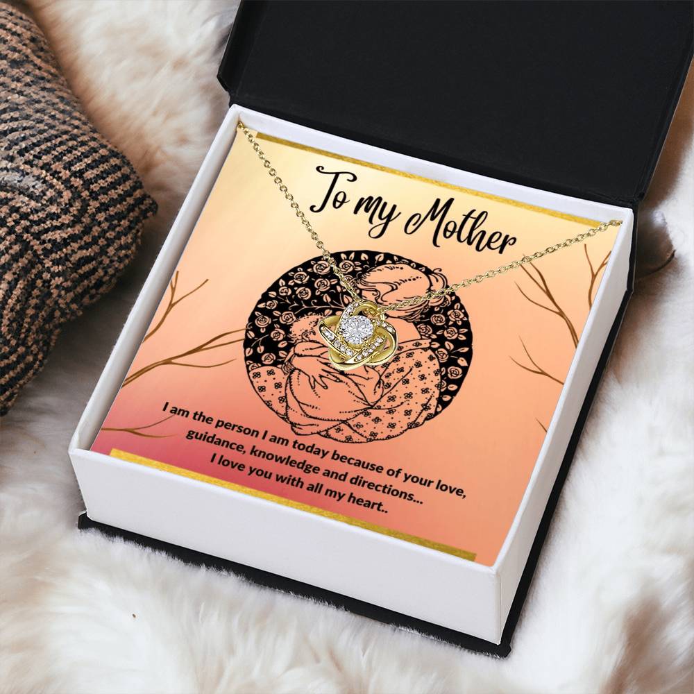 To My Mother - I Love You With All My He Love Knot Necklace