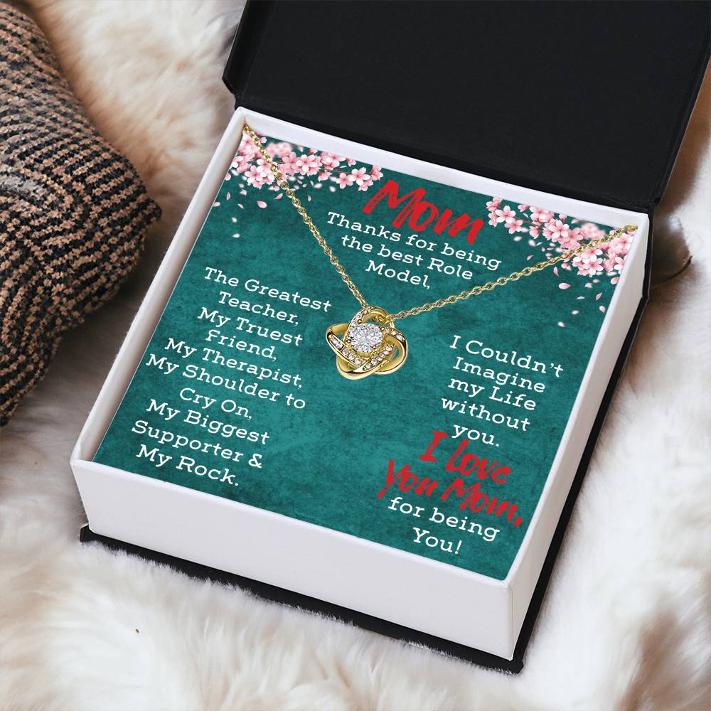 Necklace Gift For Mom Love Knot Necklace