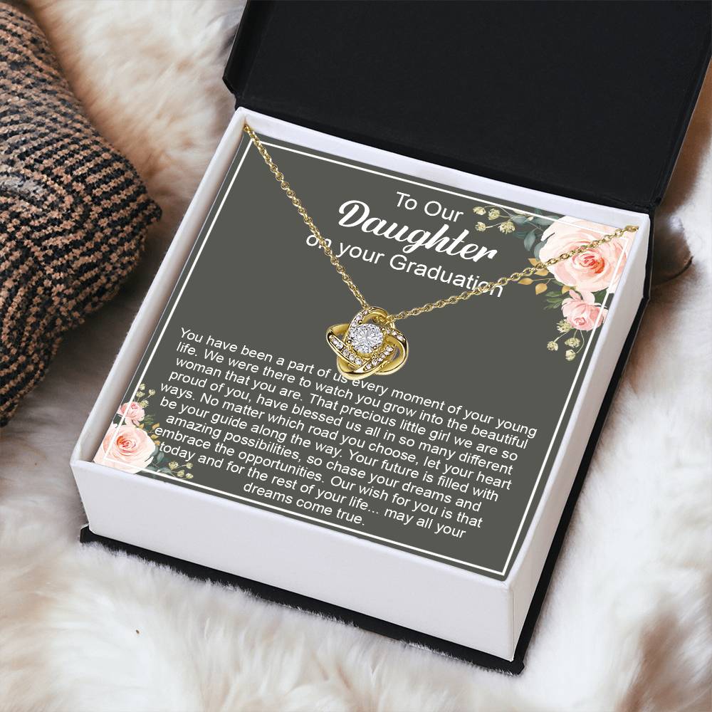 Graduation Gift For Daughter Daughter High School Graduation College Class O Love Knot Necklace