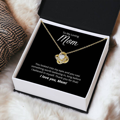 Thank You For Believing In Me ?? Love Knot Necklace