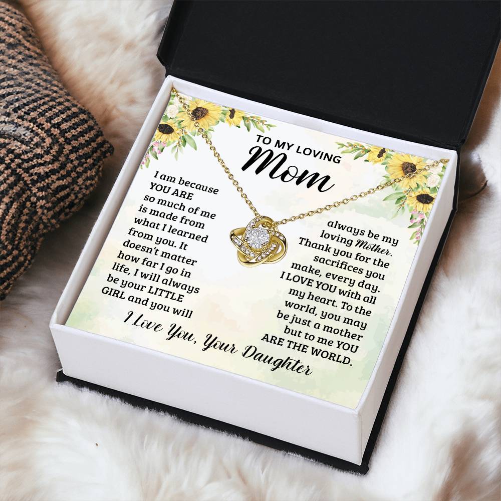 Mothers Day Gifts From Daughter - Love Knot Necklace Love Knot Necklace