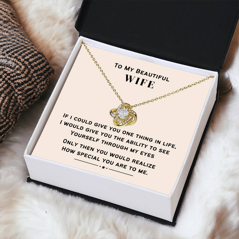 How Special Y Love Knot Necklace