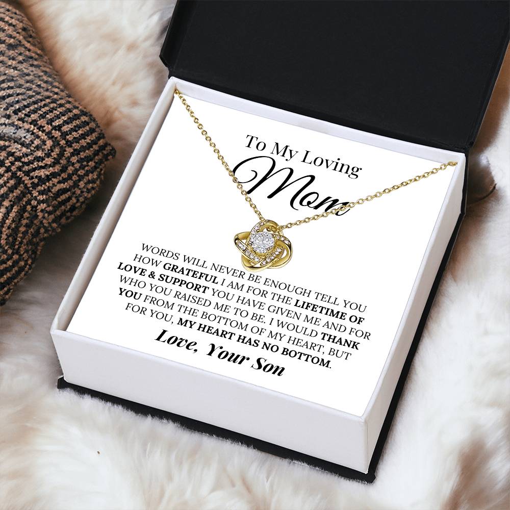 Heartfelt Mother's Day Gift For Mom Love Knot Necklace 5