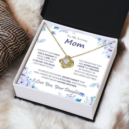 Necklaces For Moms Birthday Mothers Day Jewelry Love Knot Necklace