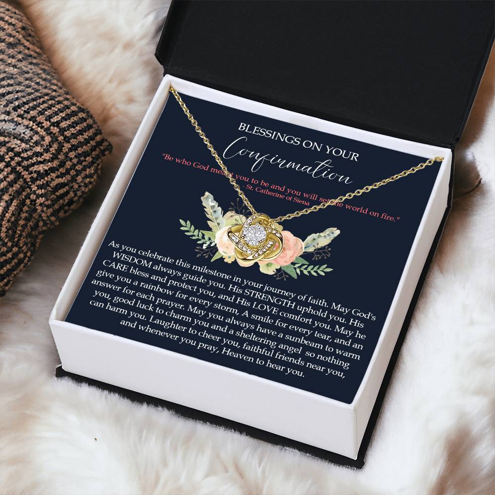 Confirmation Gifts For Girls Customize Gifts For Her Confirmation Ne Love Knot Necklace
