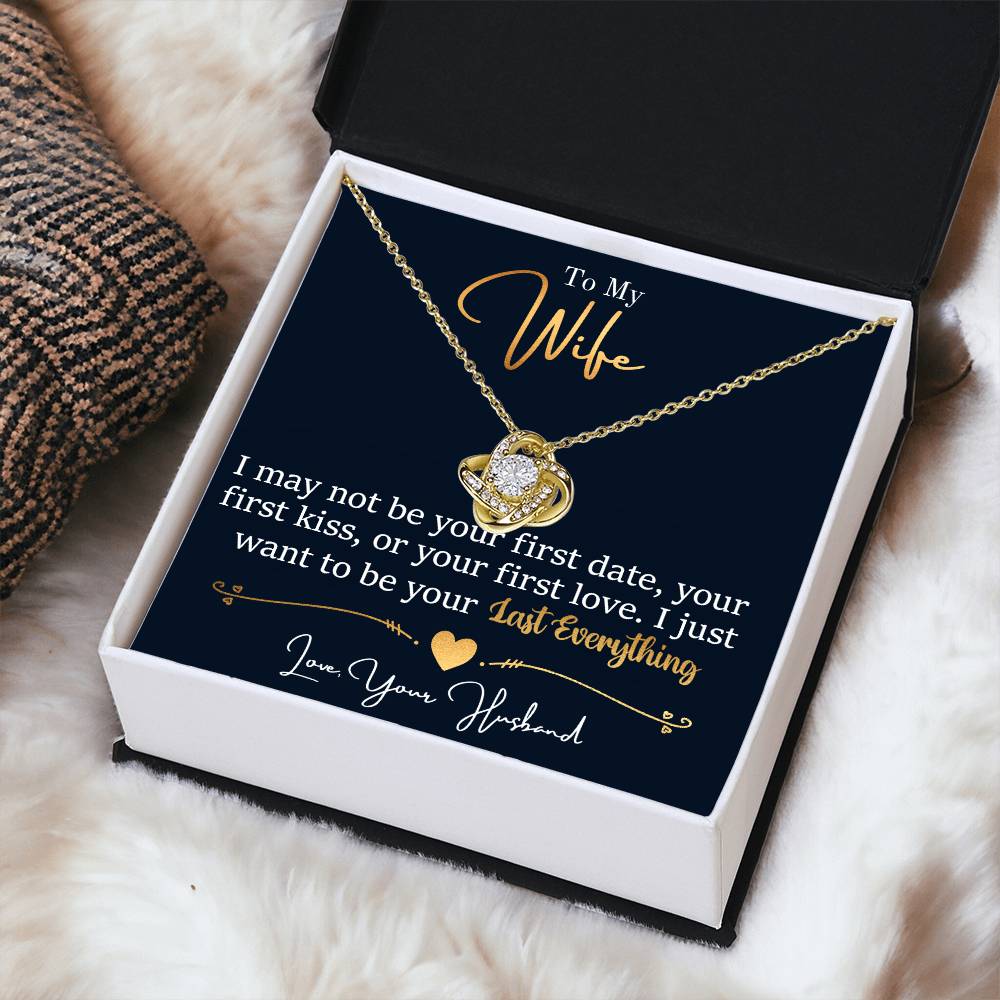 Wife - Last Everything Love Knot Necklace