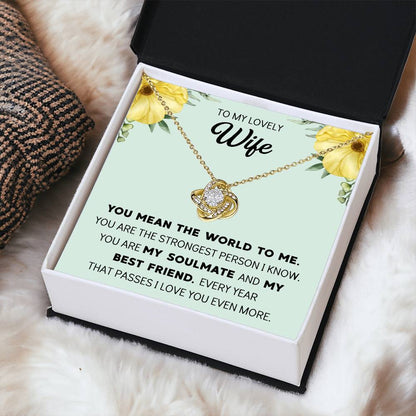 Silver Small Heart Cubic Zirconia Pendant Necklace Gift For Wife Sentimental Gifts For Mothers Day Gift For Wife Wife Anniversary Birthday Love Knot Necklace