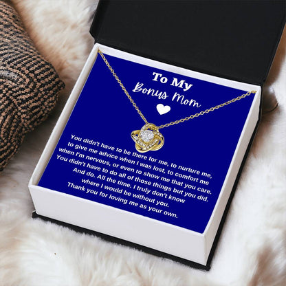 Gift For Bonus Mom - Loveknotnecklace 1 Love Knot Necklace