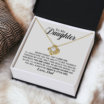 Daughter - You Are Loved - Ne Love Knot Necklace
