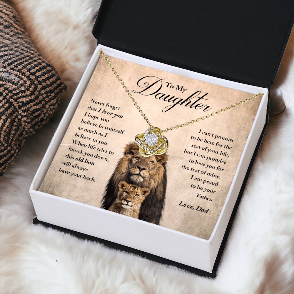 My Daughter - Proud Of You - Ne Love Knot Necklace