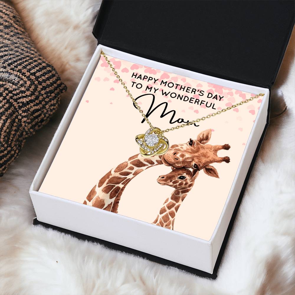 My Wonderful Mom - Love Knot Necklace Love Knot Necklace