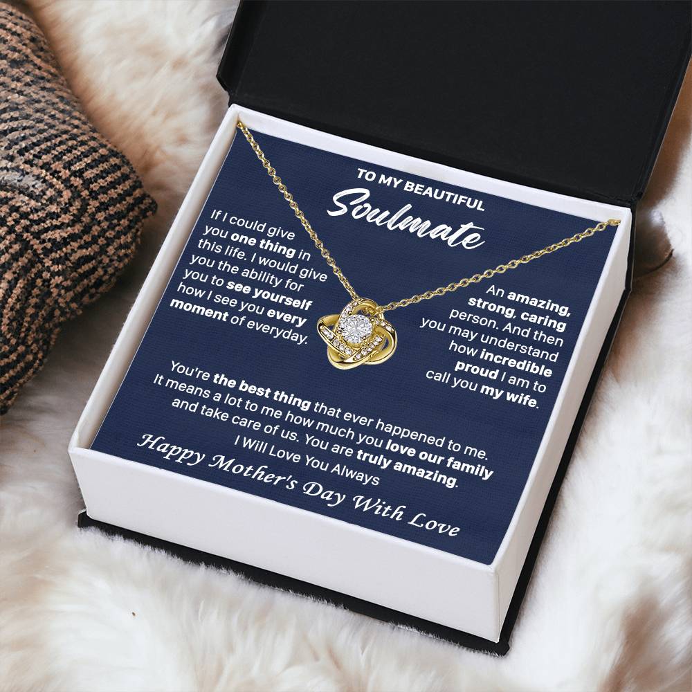 Gift For Your Soulmate See You Everyday Amazing Love Knot Necklace Love Knot Necklace