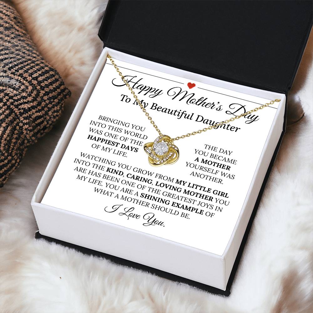 Heartfelt Mother's Day Gift For Daughter 1 Love Knot Necklace