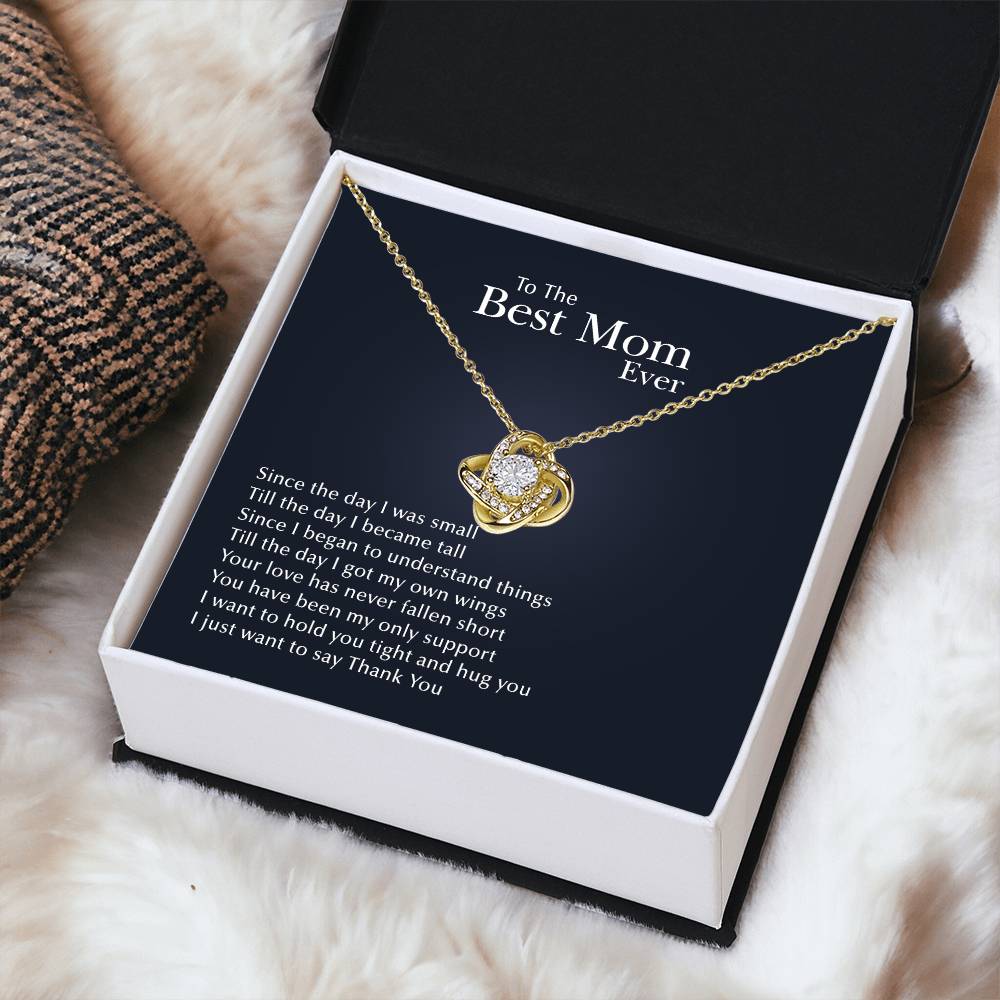 Thank You Love Knot Necklace