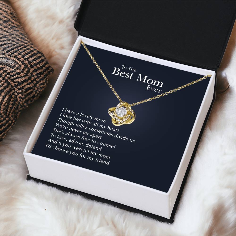 A Lovely Mom Love Knot Necklace