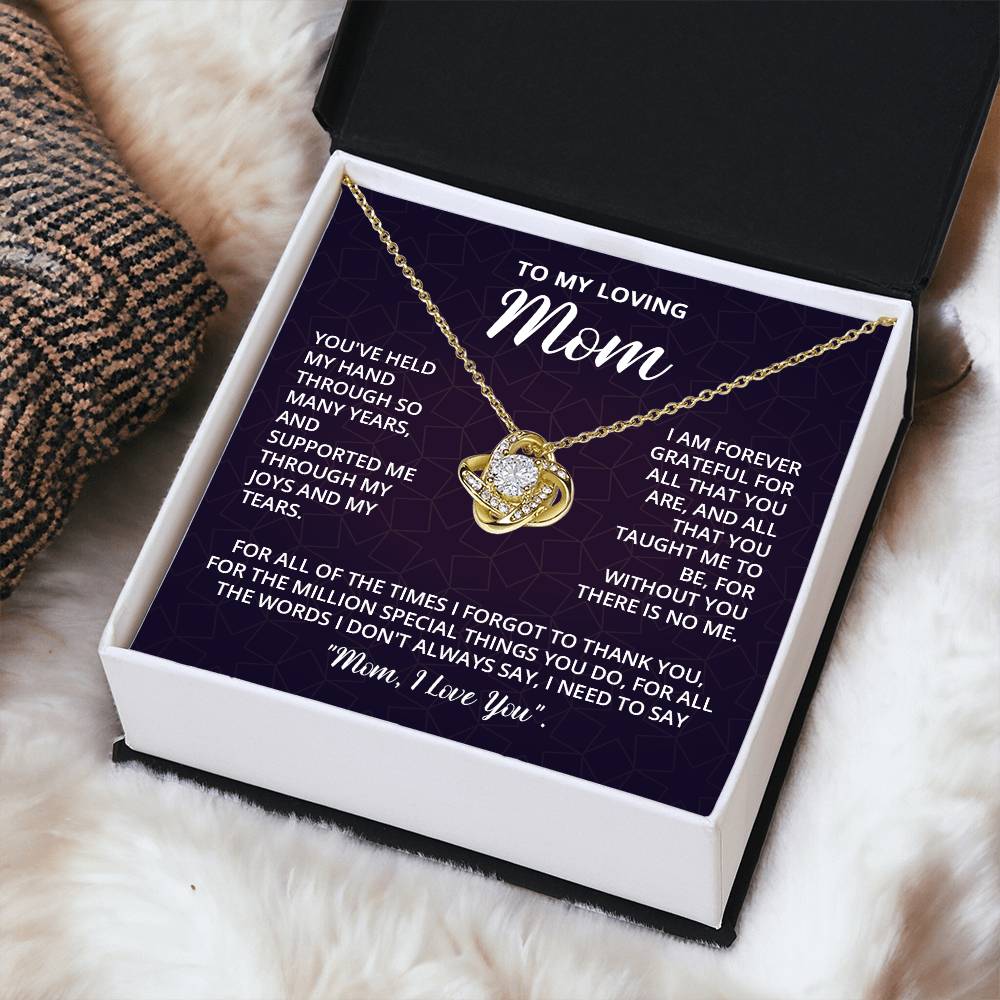 Mothers Day Gifts For Mom - Love Knot Necklace Love Knot Necklace