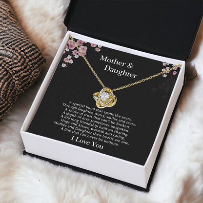 Mother & Daughte Love Knot Necklace