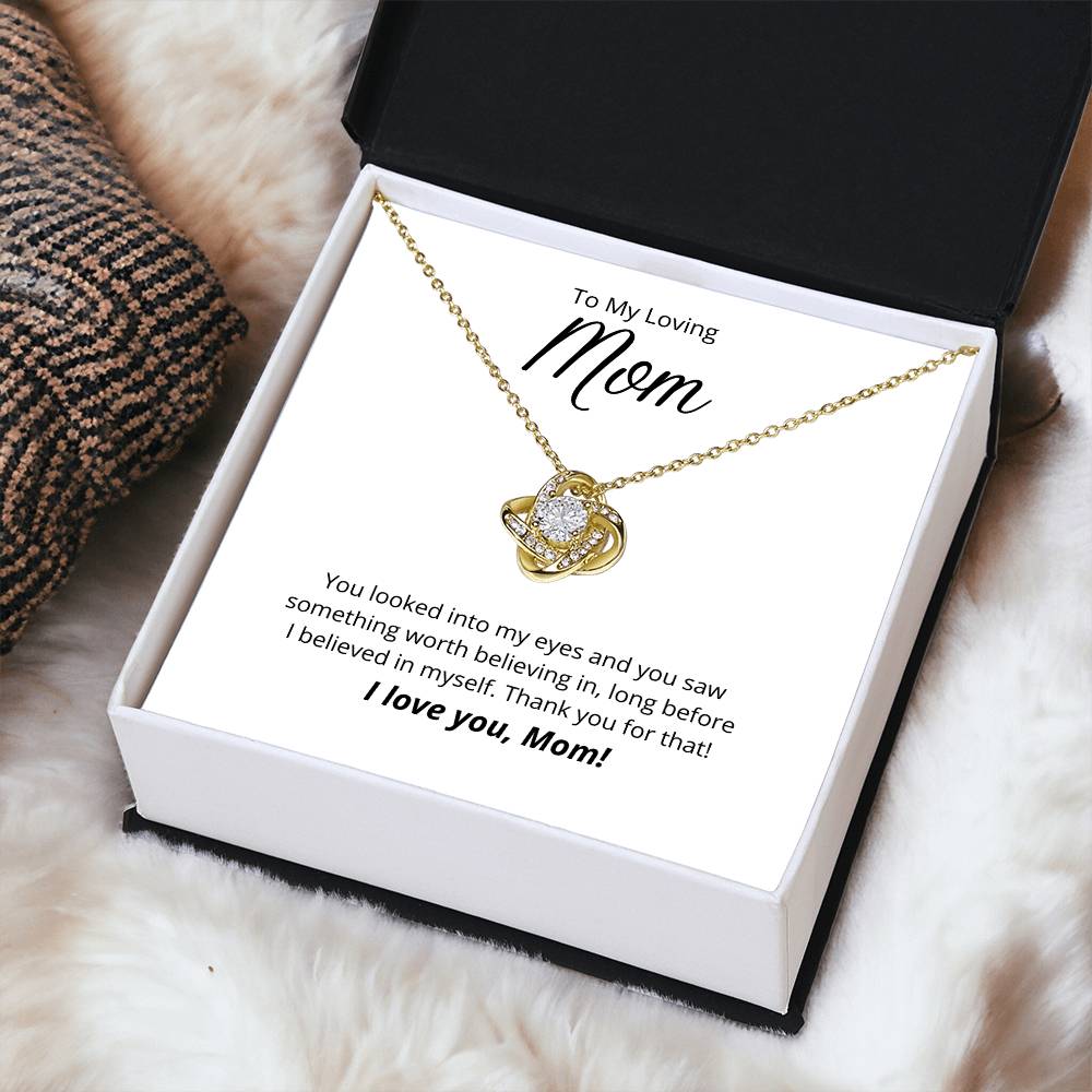 Thank You For Believing In Me ?? 1 Love Knot Necklace