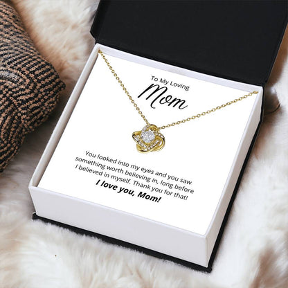 Thank You For Believing In Me ?? 1 Love Knot Necklace